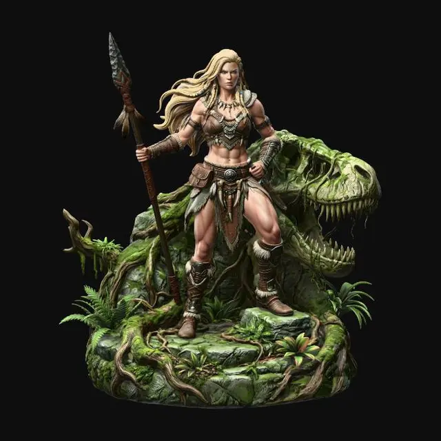 3D model for Amazon Female Jungle Warrior