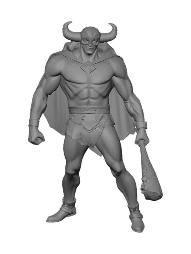 3D model for The Green Horned Warrior