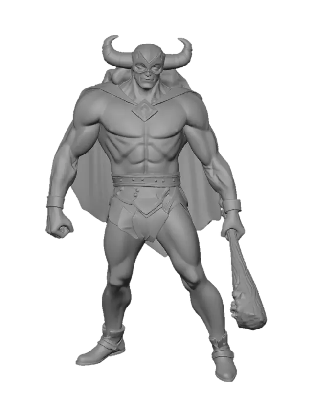 3D model for The Green Horned Warrior