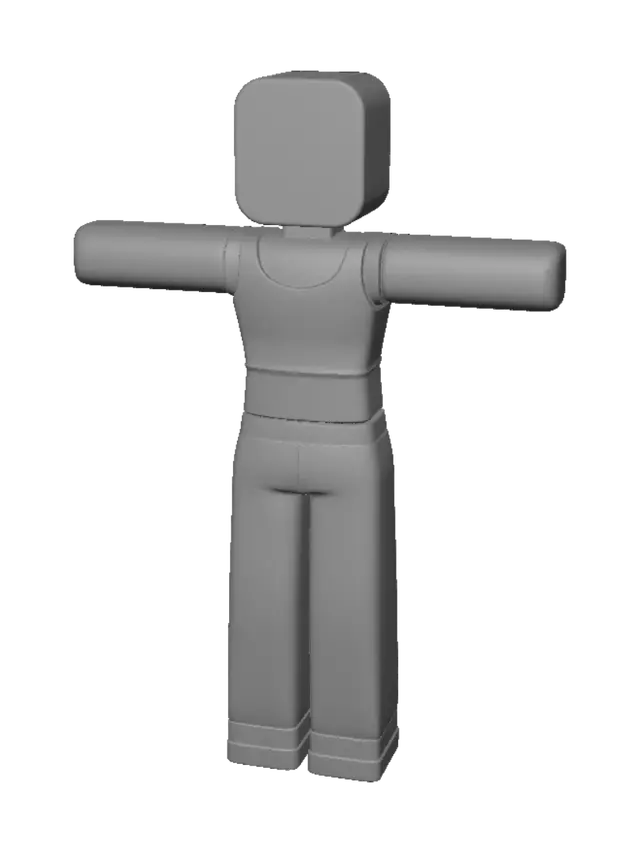 3D model for Blocky Avatar