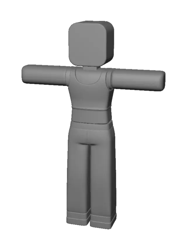 3D model for Blocky Avatar