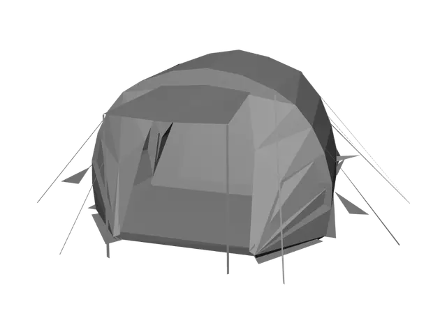 3D model for Fragmented Teal Tent