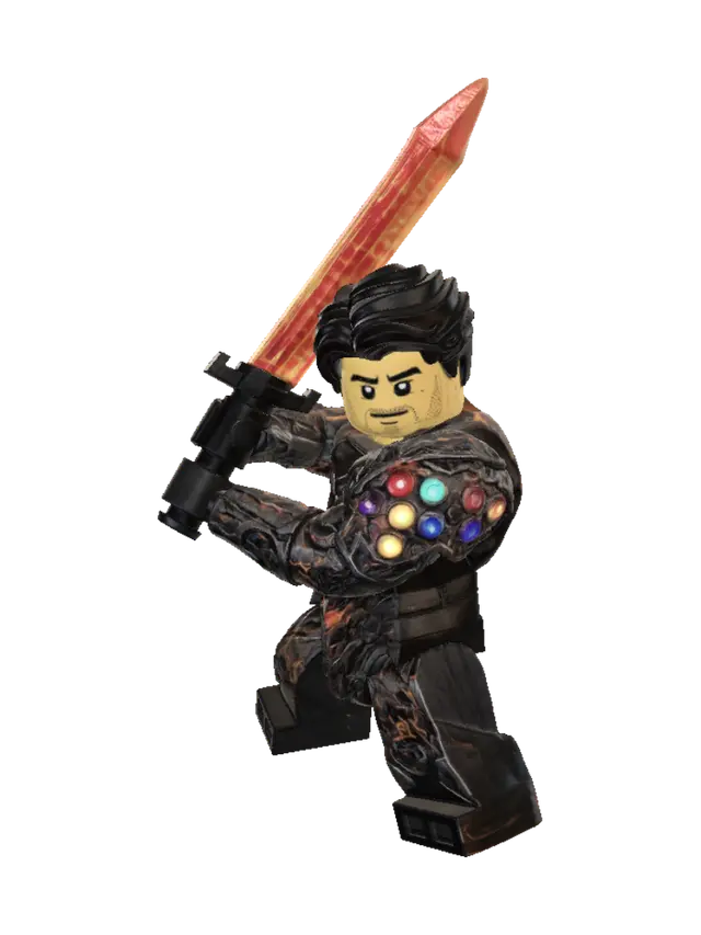 3D model for Lava Knight with Infinity Gauntlet