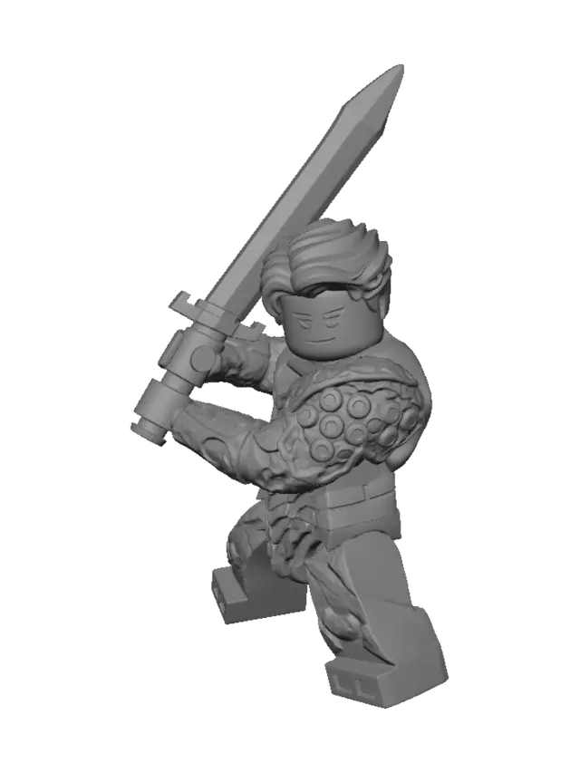 3D model for Lava Knight with Infinity Gauntlet