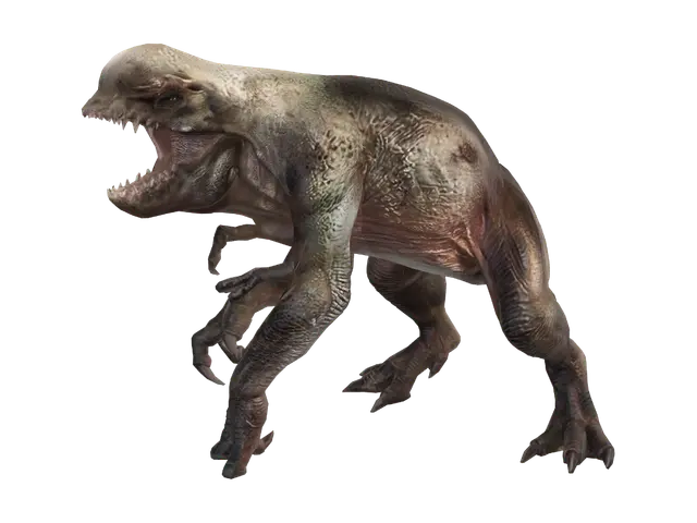 Roaring Tyrannosaurus 3D model, vytvořený pomocí AI