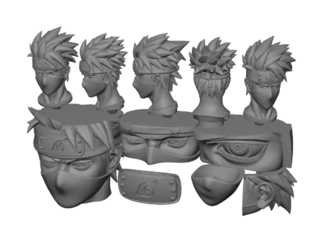 3D model for Kakashi Hatake Masked Ninja