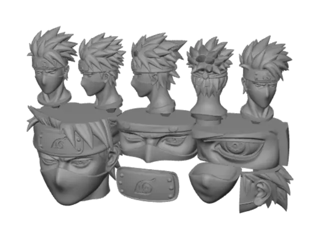 3D model for Kakashi Hatake Masked Ninja