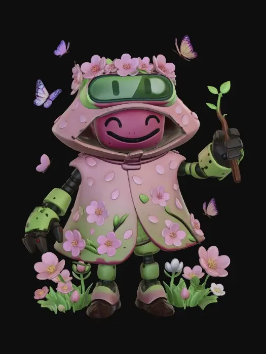 3D model for Blossom Bot