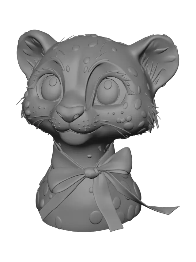 3D model for Rosie the Cheetah Cub