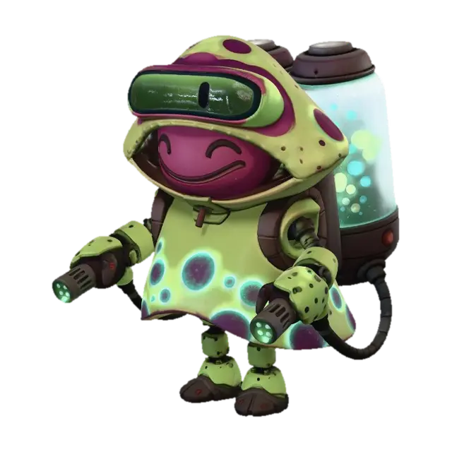 Luminous Lab Buddy - Bot 3D model, vytvořený pomocí AI