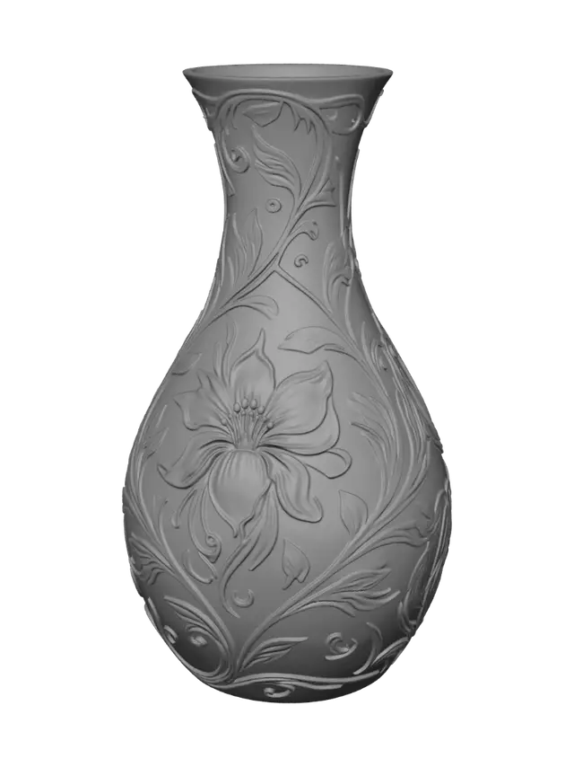 3D model for Etched Floral Vase