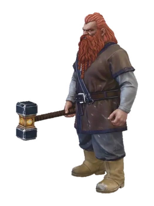3D model for Redbeard of the Iceforge