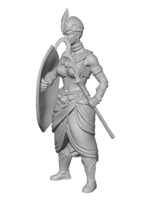 3D model for Golden Shieldmaiden