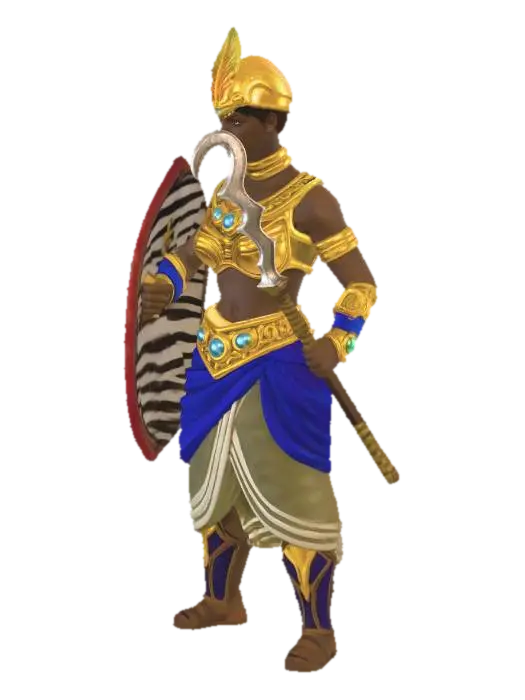 3D model for Golden Shieldmaiden