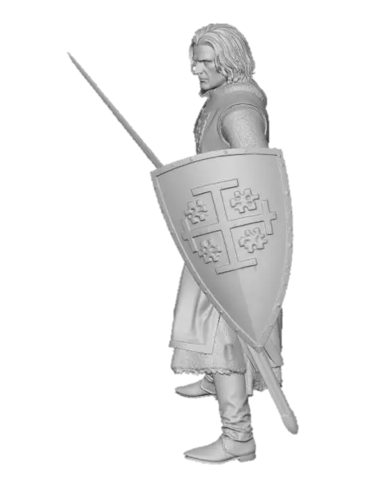 3D model for Crusader of the Blue Shield