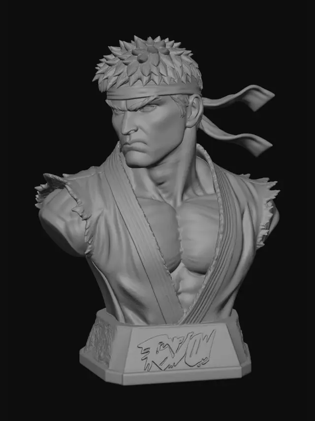 3D model for Ryu: Street Warrior