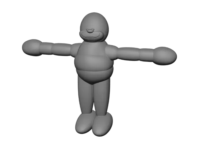 3D model for Smiley T-Pose Guy