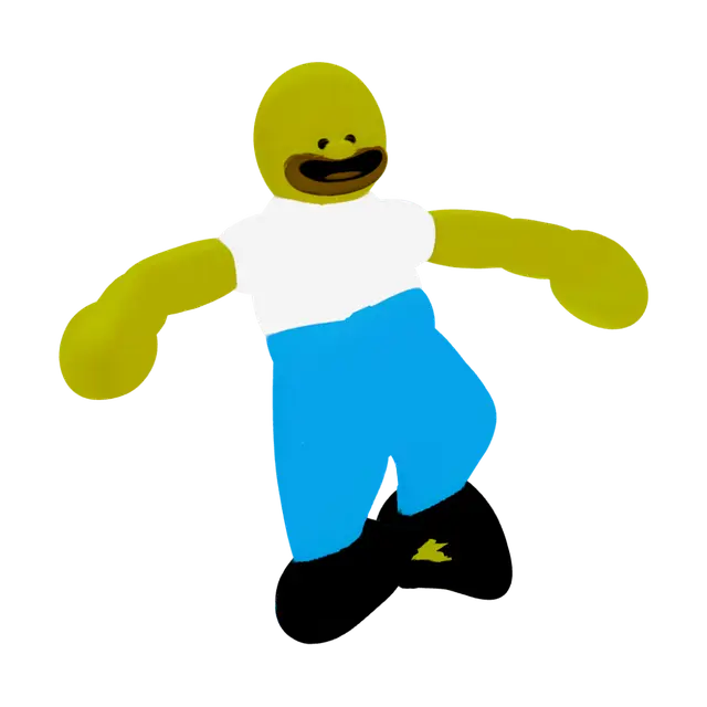 3D model for Smiley T-Pose Guy
