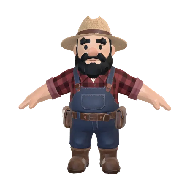 Harvest Helper - Glove 3D model, vytvořený pomocí AI