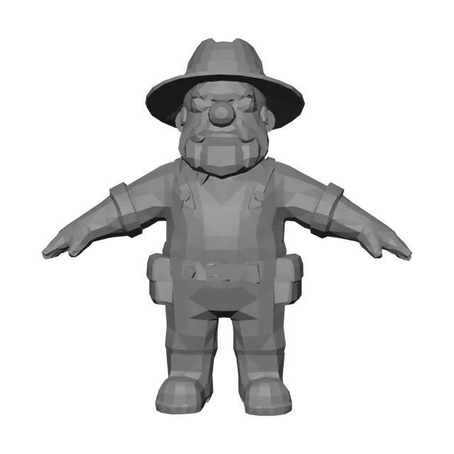 3D model for Lumberjack Toy Figure