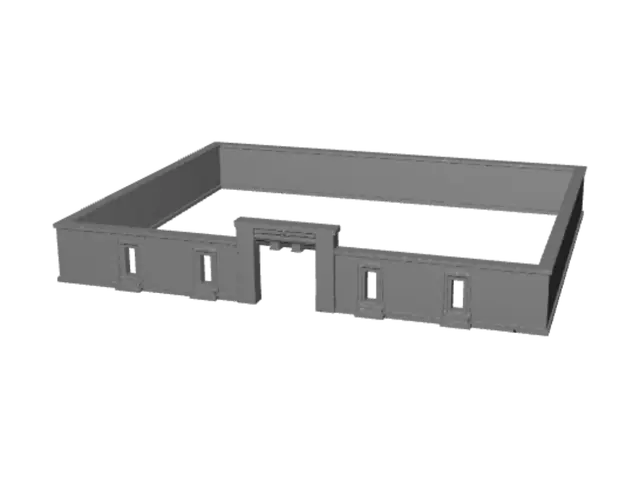 3D model for Fortress Courtyard Gate