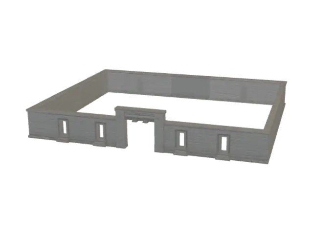 3D model for Fortress Courtyard Gate