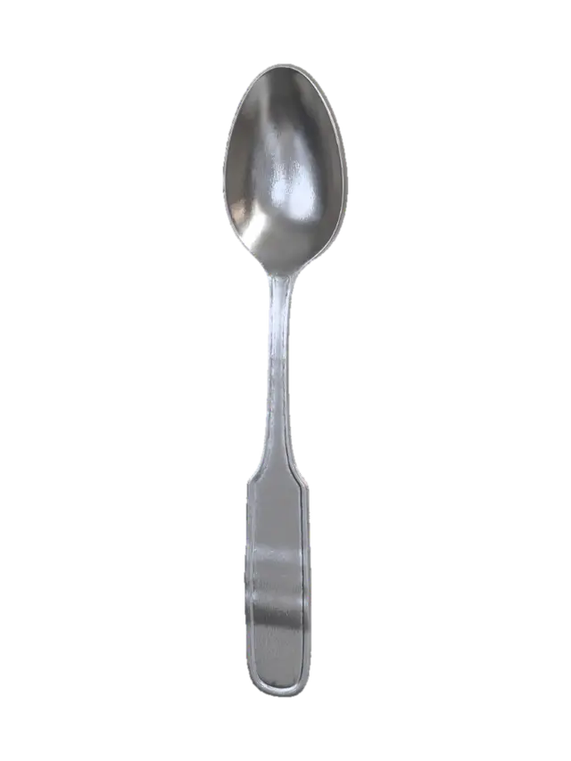 Spoon - Silverware 3D model, vytvořený pomocí AI