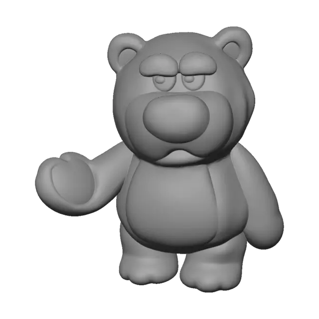 3D model for Sleepy Red Bear