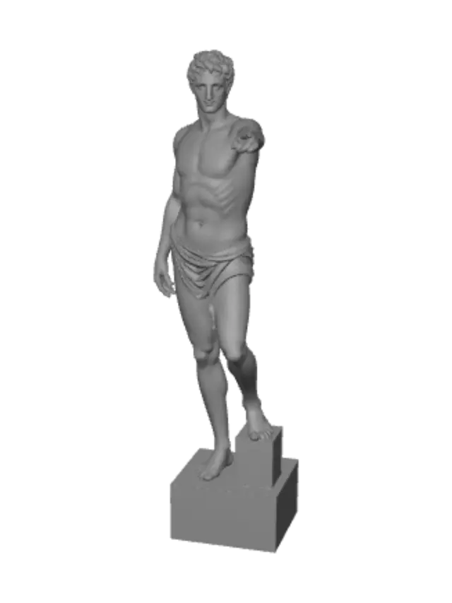 3D model for The Pointing Bronze Athlete