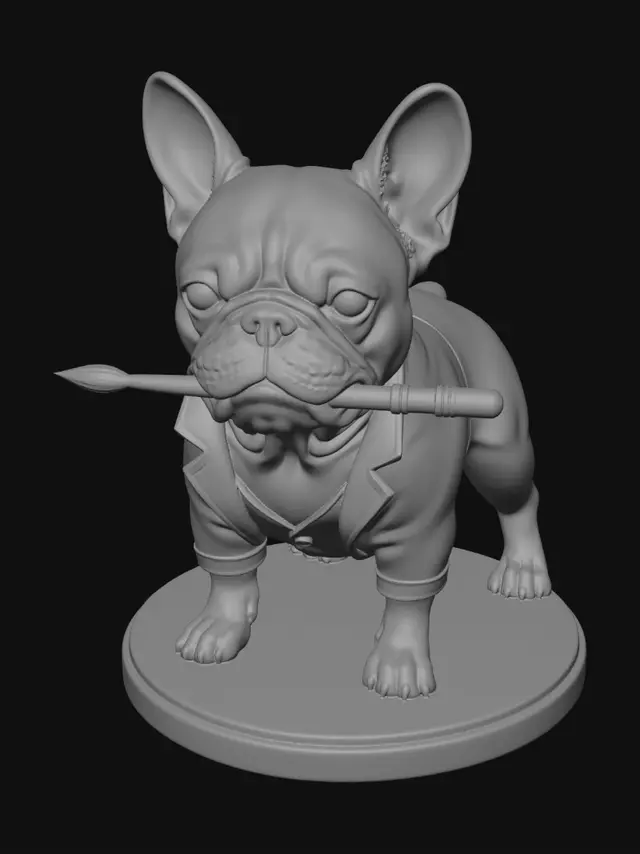 3D model for The Artful Bulldog
