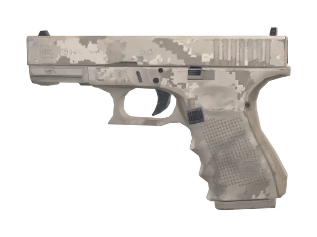Desert glock 3D model, vytvořený pomocí AI