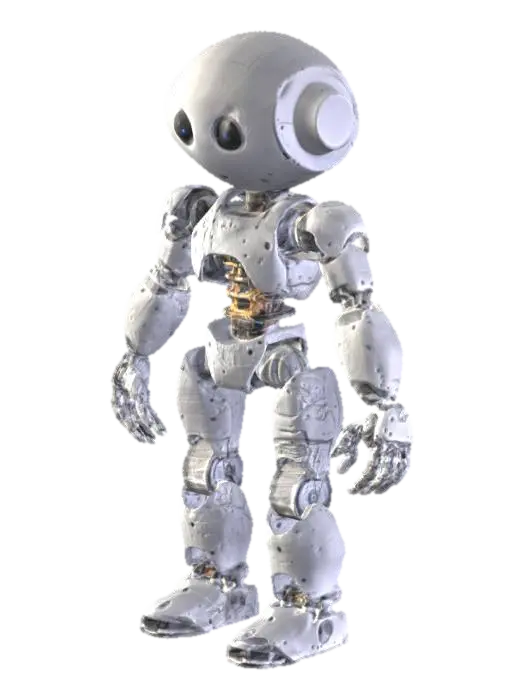 flexible figure articulated robot 3D model, vytvořený pomocí AI