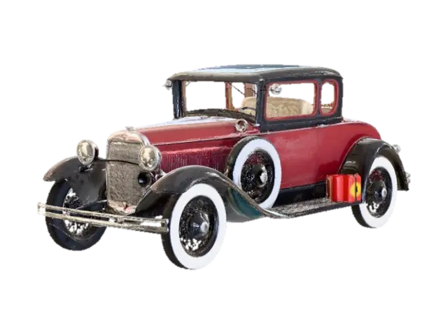Vintage Elegance on Wheels - Automobiles 3D model, vytvořený pomocí AI