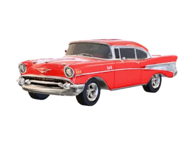 Classic Red Cruiser - Highly 3D model, vytvořený pomocí AI
