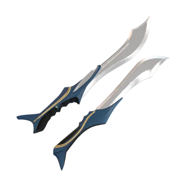 3D model for Twin Crescent Scimitars