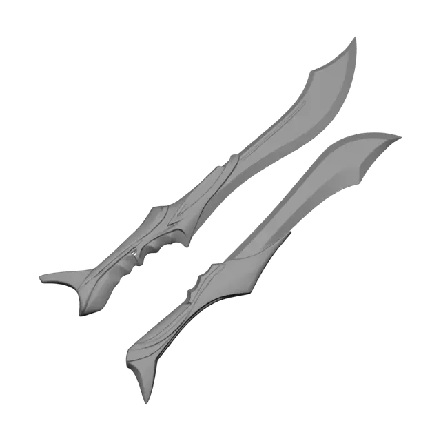 3D model for Twin Crescent Scimitars