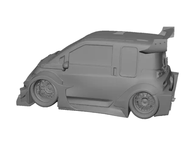 3D model for Futuristic White Performance Pickup Concept