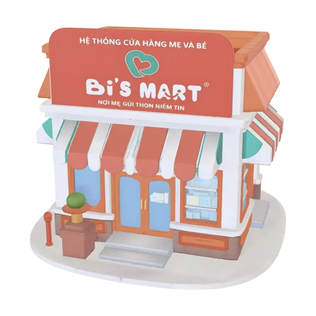 3D model for Bi's Mart - Hệ Thống Cửa Hàng Mẹ Và Bé