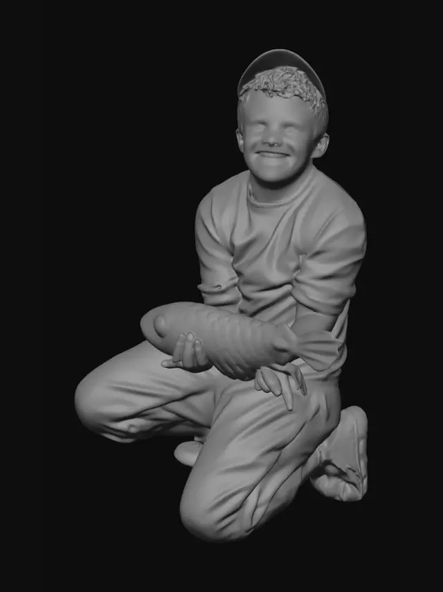 3D model for First Catch by the Lake