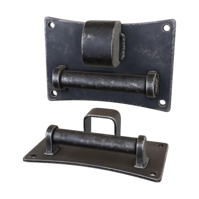 Shield Warrior Handle Bracket - Strap 3D model, vytvořený pomocí AI