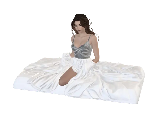 Silver Serenade - Symphony 3D model, vytvořený pomocí AI