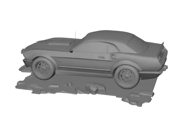 3D model for Rusty Mustang in the Desert