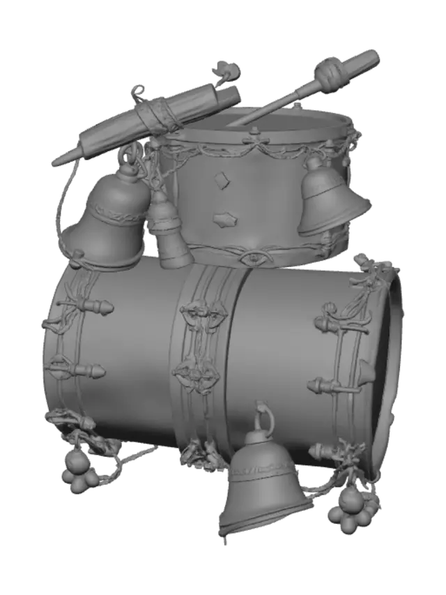 3D model for Clockwork Drum Ensemble
