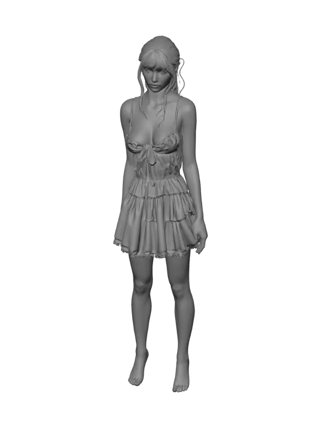3D model for Crimson in the Cafe