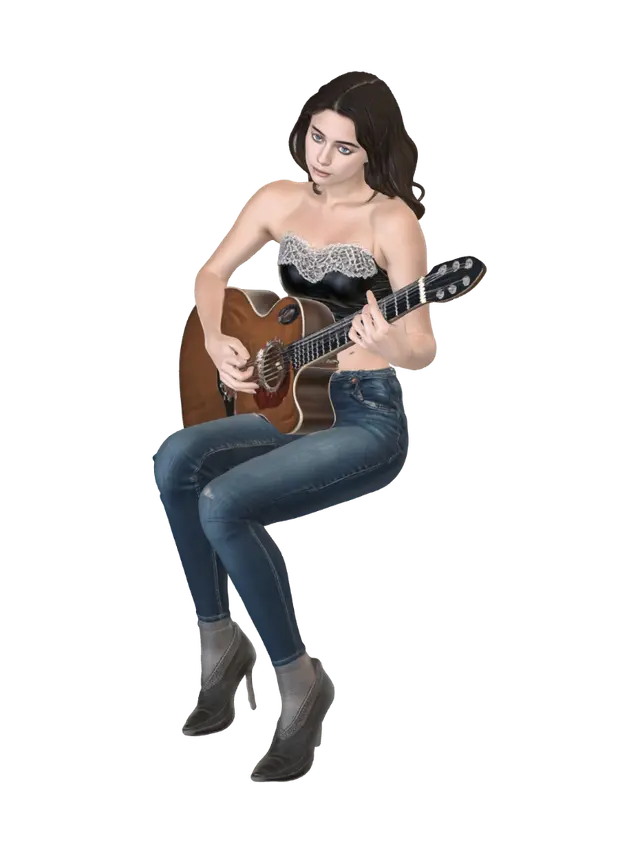 Midnight Serenade 3D model, AI generated