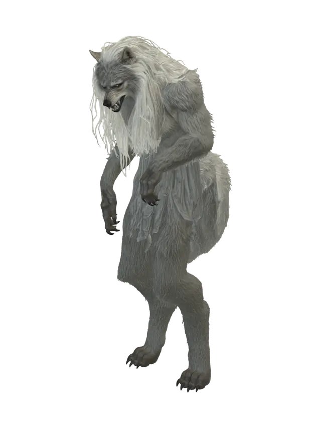 Moonfang Revenant - Wolfhead 3D model, vytvořený pomocí AI