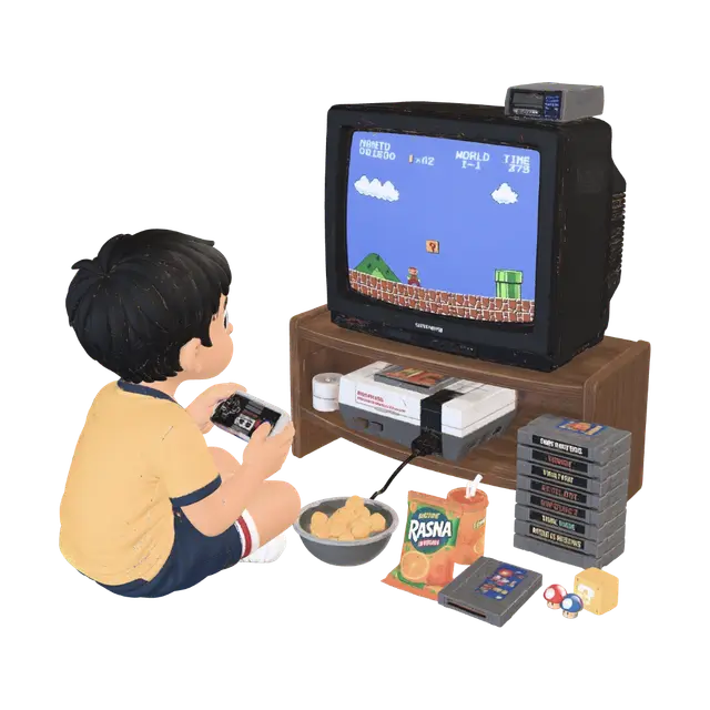 3D model for Retro Gaming Childhood
