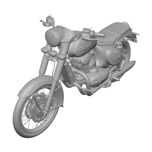 3D model for Maroon Classic Cruiser