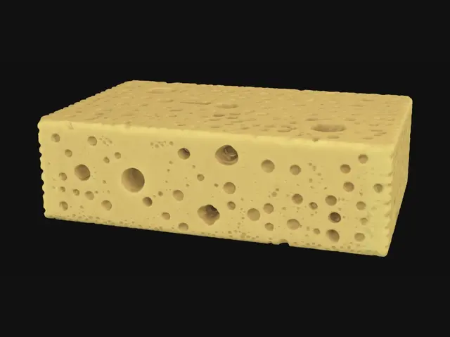 3D model for Porous Yellow Kitchen Sponge