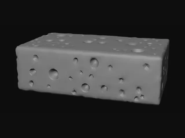 3D model for Golden Sponge Block